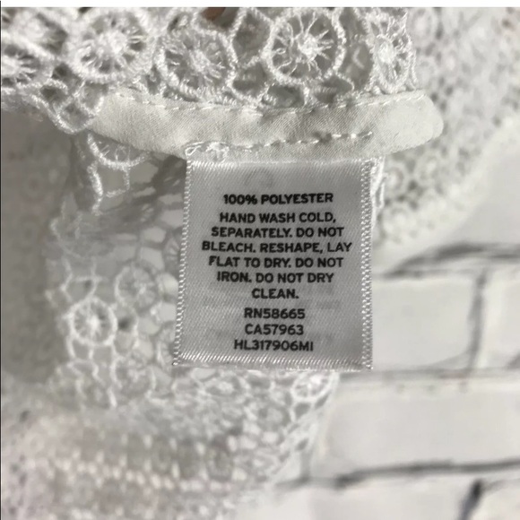 Chelsea28 Womens White Pullover Sheer Top Size XS - Picture 5 of 8